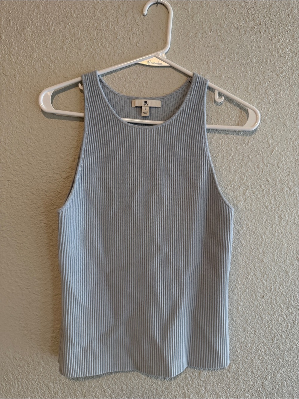Banana Republic Light Blue Ribbed Tank Top
